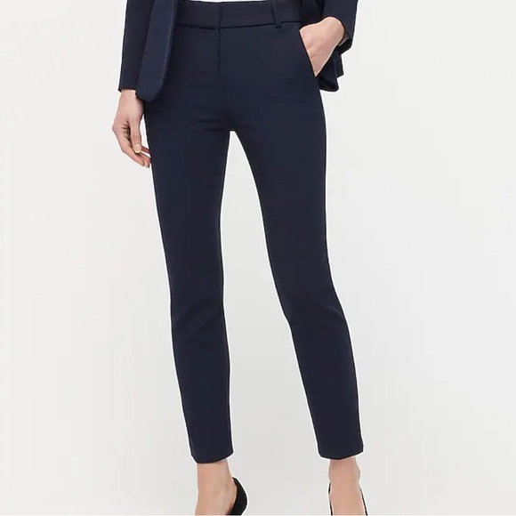 Cameron slim crop pant in bi-stretch cotton blend - Picture 1 of 4